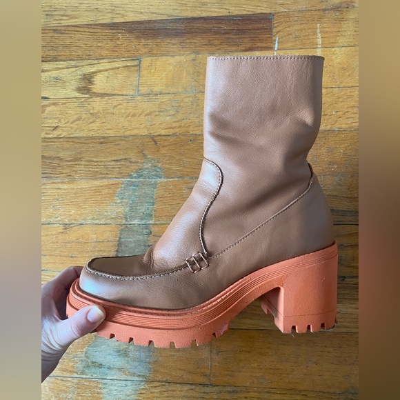 Free People Leather Platform Boots - Picture 6 of 6